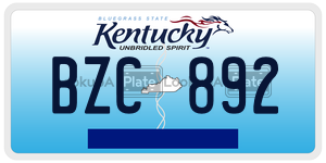 BZC892  license plate in KY