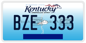 BZE333 license plate in Kentucky