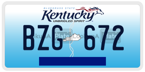 BZG672  license plate in KY