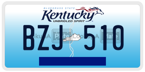 BZJ510  license plate in KY