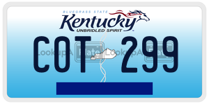 C0T299  license plate in KY