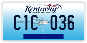 C1C036  license plate in KY