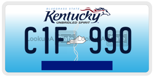 C1F990 license plate in Kentucky