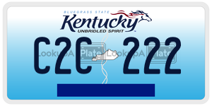 C2C222  license plate in KY