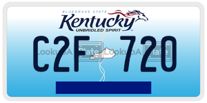 C2F720  license plate in KY