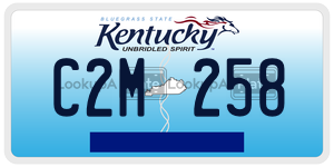 C2M258 license plate in Kentucky