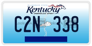 C2N338  license plate in KY