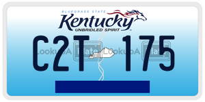 C2T175  license plate in KY