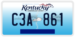 C3A861  license plate in KY