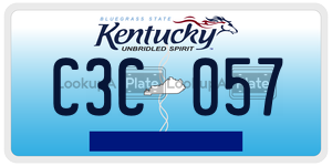 C3C057  license plate in KY