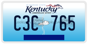 C3C765  license plate in KY
