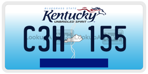 C3H155  license plate in KY
