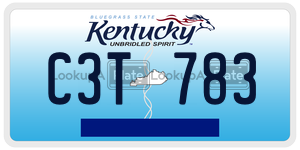 C3T783  license plate in KY