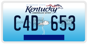 C4D653  license plate in KY