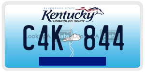 C4K844  license plate in KY