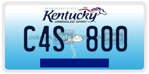 C4S800  license plate in KY