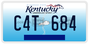 C4T684 license plate in Kentucky