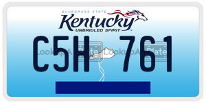 C5H761  license plate in KY
