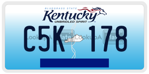 C5K178  license plate in KY