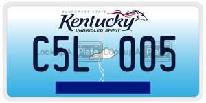 C5L005  license plate in KY