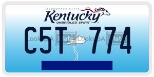 C5T774  license plate in KY