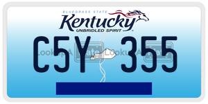 C5Y355  license plate in KY