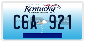 C6A921  license plate in KY