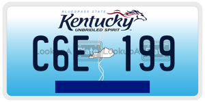 C6E199  license plate in KY