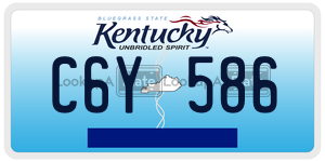 C6Y586  license plate in KY