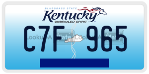 C7F965  license plate in KY