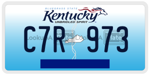 C7R973  license plate in KY