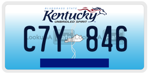 C7Y846  license plate in KY
