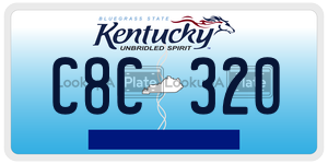 C8C320  license plate in KY