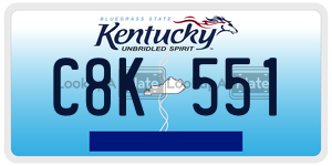 C8K551  license plate in KY