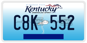 C8K552  license plate in KY