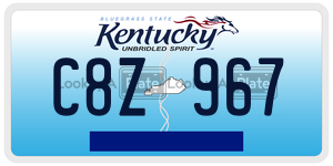 C8Z967  license plate in KY