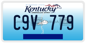 C9V779  license plate in KY
