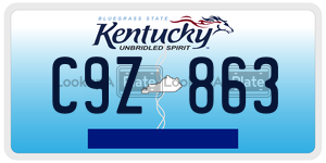 C9Z863  license plate in KY
