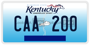 CAA200  license plate in KY