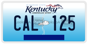 CAL125  license plate in KY