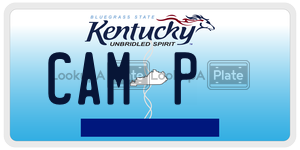 CAMP  license plate in KY