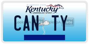 CANTY  license plate in KY