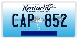 CAP852  license plate in KY