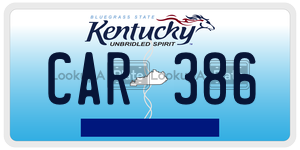 CAR386  license plate in KY