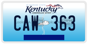 CAW363  license plate in KY
