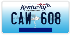 CAW608  license plate in KY