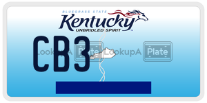 CB3  license plate in KY