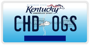 CHDOGS  license plate in KY
