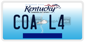 COAL4  license plate in KY