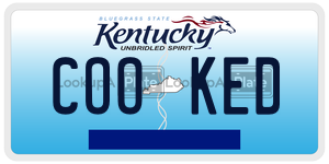 COOKED  license plate in KY